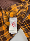 Lafuma Yellow & Brown Plaid Fleece Shirt Jacket Women’s (M)