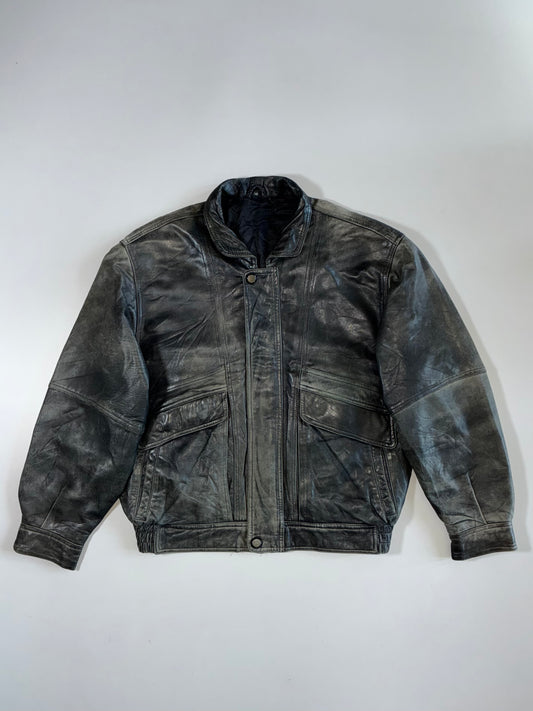 Vintage Fade Premium Original Pure Leather Jacket (XL)