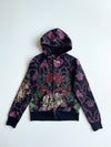 Christian Audigier Rose & Chain Print Zip-Up Hoodie Women’s (Xs)
