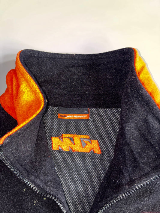 KTM Hard Equipment | Racing Fleece Zip Jacket | Black/Orange (L)