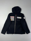 Descente Swiss Ski Team Sponsor Full-Zip Hooded Jacket – Black (L)