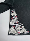 Nippon Blue Japanese Graphic Long Sleeve T-Shirt Black (Xl/2Xl)