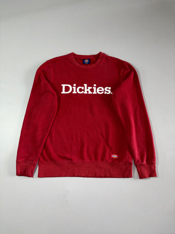 Dickies Spellout Logo Crewneck Sweatshirt – Red (M)