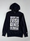 Evisu Genes ‘Unique One’ Spellout Graphic Hoodie Black Men’s (M/L)