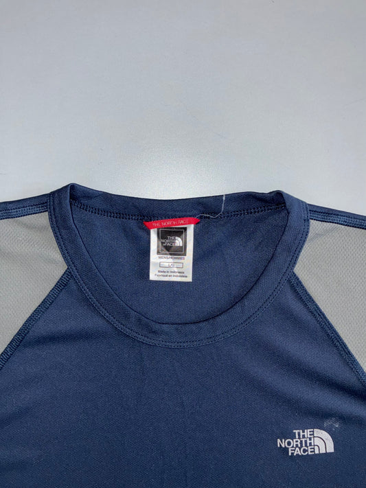 The North Face Navy & Grey FlashDry Active Tee (XL)