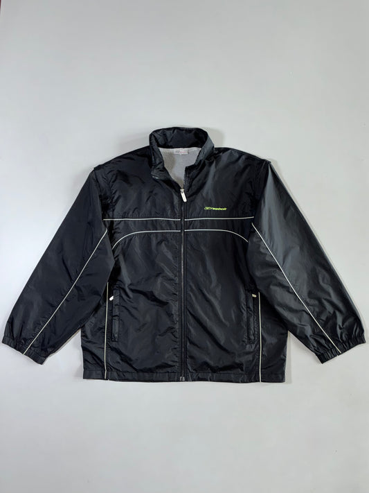 Reebok Black Piped Windbreaker (Detechable Arms) (Xl)