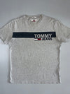 Tommy Jeans Grey Striped Tee (XL)