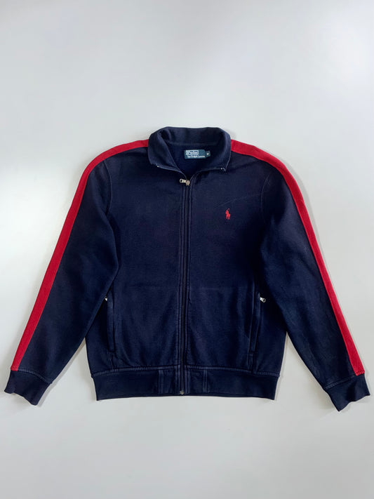 Polo Ralph Lauren Navy/Red Stripe Track Jacket (L)