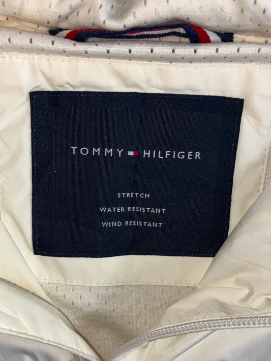 Tommy Hilfiger | Off-White Striped Hooded Jacket (XXL)