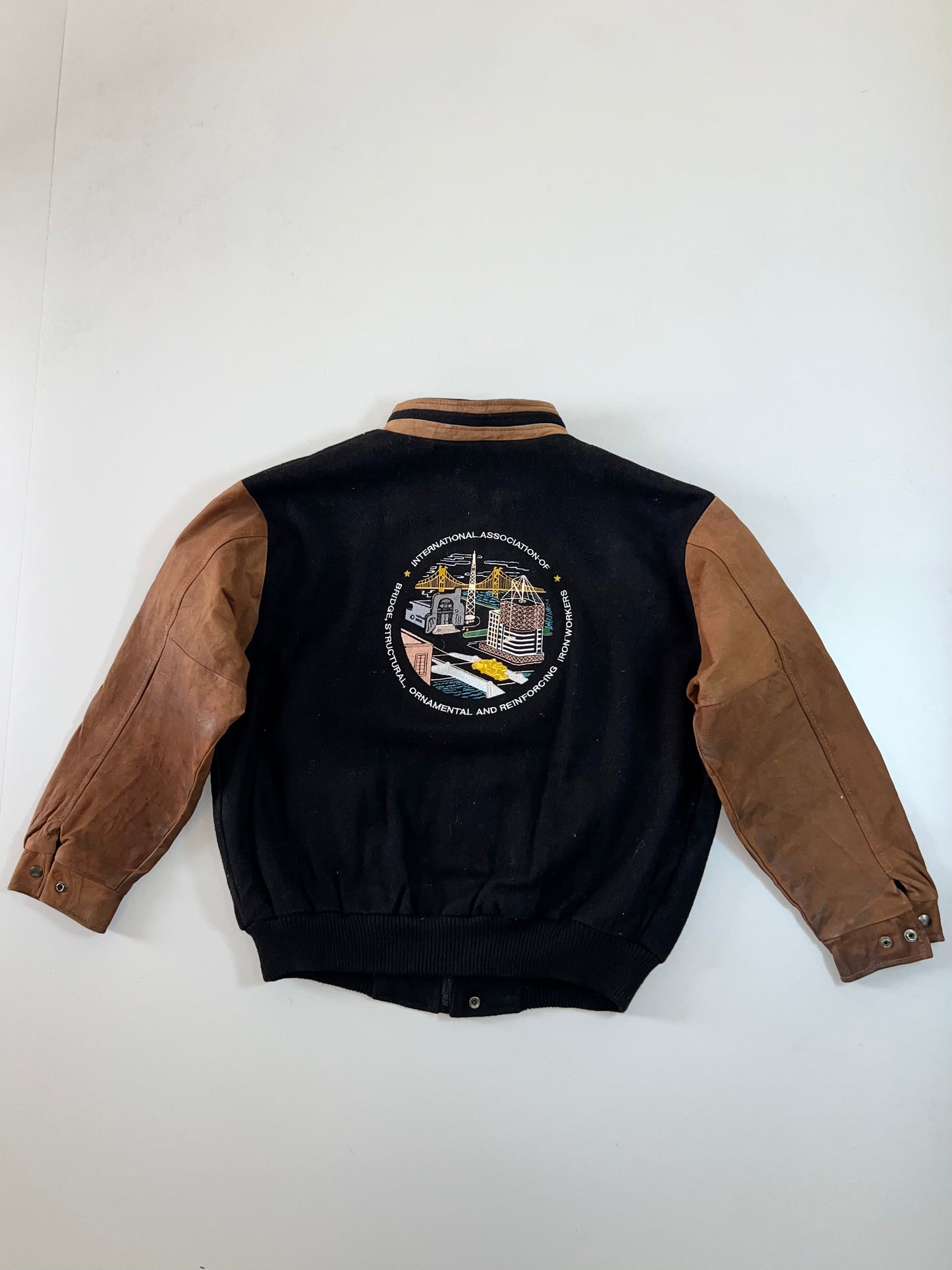 ZSuper Premium Varsity Jacket Original Leather (XL)