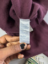 Tommy Hilfiger Cotton V-Neck Sweater – Burgundy (S)