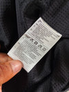 Vintage Reflective Print Full Zip Hooded Windbreaker Jacket Black (M)