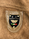 Vintage E.A Collection Italian Sued Bomber Leather Jacket (Zouble zipper) (M)