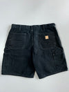 Carhartt Washed Black Carpenter Shorts (W:36 |L:20)