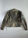 First Genuine Leather Distressed Biker Jacket (M)