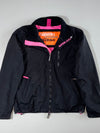Superdry Windhiker Women's Black & Pink Fleece-Lined Wind heater Jacket Women’s (S/M)