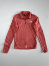The North Face Women’s Coral Pink 1/4 Zip Fleece Pullover(XS)