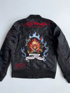 Vintage Ed Hardy by Christian Audigier “Death Before Dishonor” Embroidered Bomber Jacket (M)