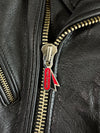 Scout Leder Braided Shoulder Perfecto Leather Biker Jacket (L)