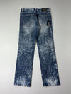 Big Train | Y2K Bleach Wash Straight Jeans (W:34) (L:43)