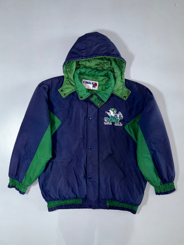 Vintage Chalk Line Notre Dame Fighting Irish Puffer Jacket Insulated Jacket (2XL)