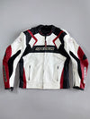 Speed-R Leather Racing Jacket genuine leather moto jacket, perforated chest panel (M)