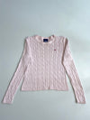 Vintage Polo Jeans Co. Ralph Lauren Cable Knit Sweater – Baby Pink women’s (XS)