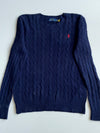 Polo Ralph Lauren Cable Knit Crewneck Sweater – Navy (S)
