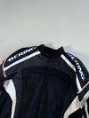 Bering Motorcycle Racing Jacket – Black / White – Reflective Padded (XL)