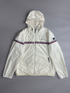 Tommy Hilfiger | Off-White Striped Hooded Jacket (XXL)