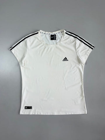 Adidas Breaking Walls White 3-Stripe Performance T (M)
