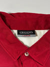 Kappa Italia Torino Piemonte Maroon/White Long Sleeve Polo (L)