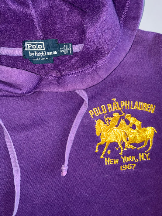Polo Ralph Lauren New York Triple Pony Embroidered Hoodie (M/L)