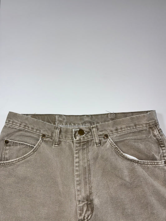 Wrangler Slim Fit Khaki Denim Shorts (W:32) (L:22.5)