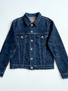 Vintage Energie Dark Wash Denim Trucker Jacket (S)
