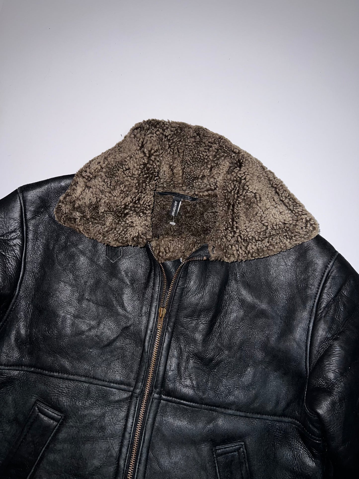 ZSuper Rare Leather Jacket | Fur inside (L)