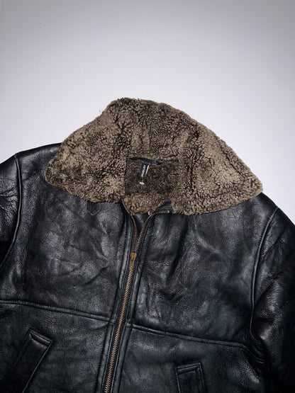 ZSuper Rare Leather Jacket | Fur inside (L)