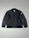 Outstander Distressed Grey Denim Bomber Jacket (L/XL)