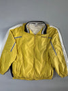 Reebok Vintage Windbreaker  Mustard Yellow Retro Stripe Trim (2XL/3XL)