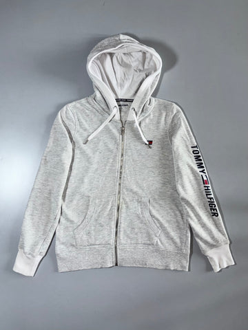 Tommy Hilfiger Sport Full-Zip Hoodie Heather Grey/White (S)
