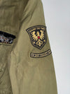 Egoist Olive Military Field Jacket with Beaded Pockets & Patches woman’s (S)
