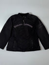 Harley-Davidson Genuine MotorClothes Black Embroidered Textile Riding Women’s Jacket (S/M)