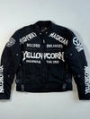 Yellow Corn Sledge Hammer “Highway The 3rd” Japanese Biker Racing Jacket Elbow Padded - (S/M)