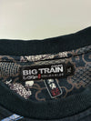 Big Train Osaka Japanese Koi Fish Embroidered Black Sweatshirt (XL)