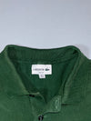 Lacoste Slim Fit Green Polo Shirt  green pique polo, (M)