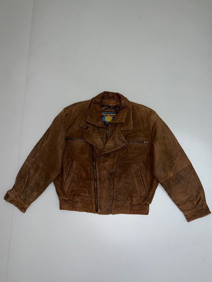 !                                                                                                              Adventure Bond Original Leather Jacket (XL)