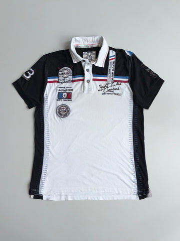 Camp David Yacht Club Saint-Tropez Embroidered Polo – Black/White (XL)