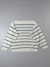 Lacoste Striped Ribbed Knit Crewneck Sweater (XL)