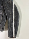 Vintage Dainese Black Leather Motorcycle Racing Jacket (M)