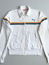 Vintage Puma Rainbow Stripe Track Jacket – White (S)